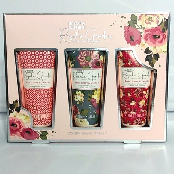 BAYLIS & HARDING ROYALE GARDEN LIMITED EDITION HAND CREAM LOTION 3-PC SET NWT - Picture 9 of 9